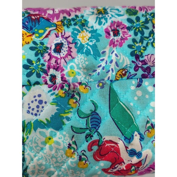 Vera Bradley Original Zip Tote In Disney Ariel Little Mermaid Floral - Picture 8 of 13